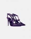 Stumped Heel Stiletto - Purple